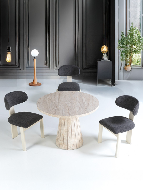 Traverten Masa Takımı